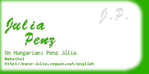 julia penz business card
